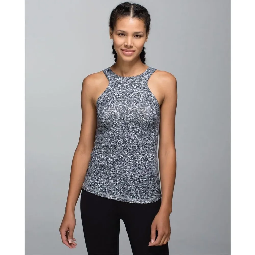 Lululemon Front Racer II In Plush Petal Black Ghost Size 6